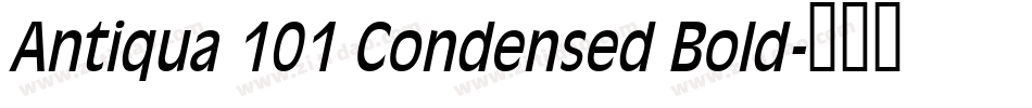 Antiqua 101 Condensed Bold字体转换
